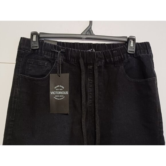 Victorious Men's Drop Crotch Jogger Pants Denim Jeans 34X31 X-Large JG873 - Picture 3 of 9